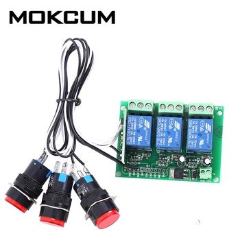 DC 12V 3Bit Mechanical Switch 3-Channel Self-locking Relay Module Smart Home Controller
DC 12V 3Bit Mechanical Switch 3-Channel Self-locking Relay Module Smart Home Controller