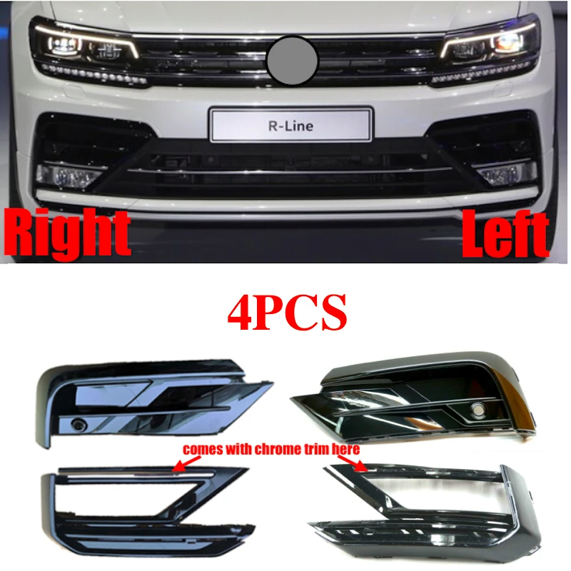 Left and Right Front Bumper Fog Lamp Molding Bezel For Tiguan R-Line 2017-2019 Upper Lower Grille
Left and Right Front Bumper Fog Lamp Molding Bezel For Tiguan R-Line 2017-2019 Upper Lower Grille