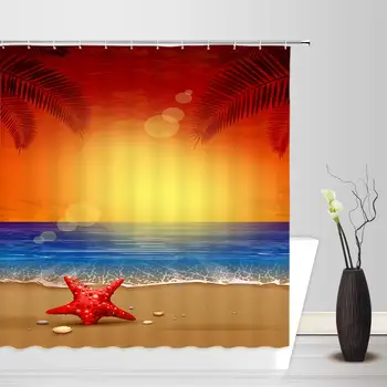 Fantasy Ocean Shower Curtain Collection Tranquil Sea View Decor Seastar Shell Lying On Beach Palm Tree Sunrise Art Paintings for
Fantasy Ocean Shower Curtain Collection Tranquil Sea View Decor Seastar Shell Lying On Beach Palm Tree Sunrise Art Paintings for