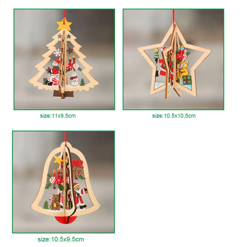 xmas tree ornament diy wood crafts kids gift for home chris