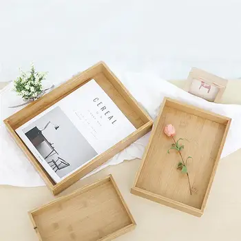 Retro Bamboo Wood Serving Tray Rectangular Flat Board Tray Tea Dish Wooden Multifunctional Storage Tray for Home Kitchen
Retro Bamboo Wood Serving Tray Rectangular Flat Board Tray Tea Dish Wooden Multifunctional Storage Tray for Home Kitchen