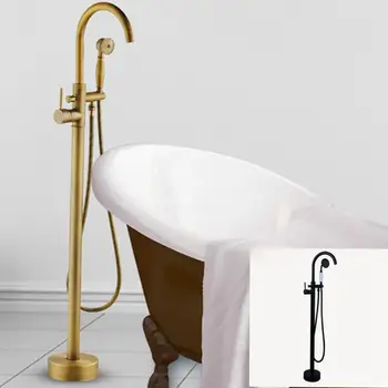Antique Black Bronze Floor Stand Bathtub Faucets with Hand Shower Floor Standing Bath Faucet Single Handle Mixer Tap
Antique Black Bronze Floor Stand Bathtub Faucets with Hand Shower Floor Standing Bath Faucet Single Handle Mixer Tap