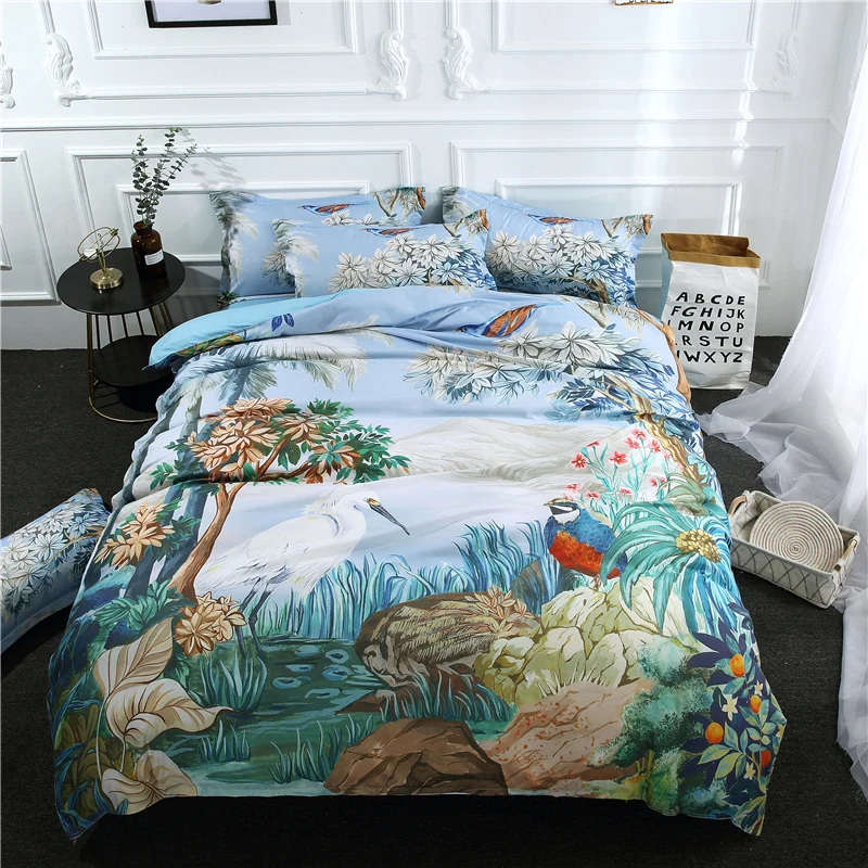 Plant Floral Birds Series Bedding Set 3D Printed Pattern Matching Sheets Skin-friendly Quilt Cover Set Pillowcase Home Textile
Plant Floral Birds Series Bedding Set 3D Printed Pattern Matching Sheets Skin-friendly Quilt Cover Set Pillowcase Home Textile