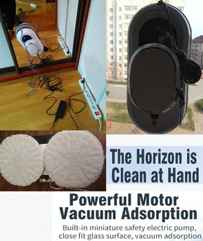 2.5Kpa Home Robot Window Cleaner Robot Remote Control Vacuum Cleaner High Intelligent Cleaning Route AC110 - 240V 
2.5Kpa Home Robot Window Cleaner Robot Remote Control Vacuum Cleaner High Intelligent Cleaning Route AC110 - 240V