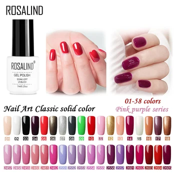 ROSALIND Classic Solid Color Gel Nail Polish Vernis Semi Permanent UV All For Manicure Top Base Set Nail Art Design Gel Varnish
ROSALIND Classic Solid Color Gel Nail Polish Vernis Semi Permanent UV All For Manicure Top Base Set Nail Art Design Gel Varnish