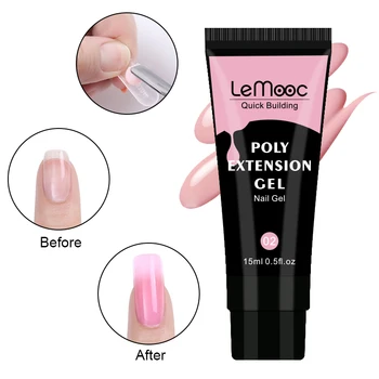 15ml Poly UV Gel Nail Gel Pink White Clear Acrylic Nail UV LED Building Gel Tips Enhancement Slip Solution Quick Extension Gel
15ml Poly UV Gel Nail Gel Pink White Clear Acrylic Nail UV LED Building Gel Tips Enhancement Slip Solution Quick Extension Gel