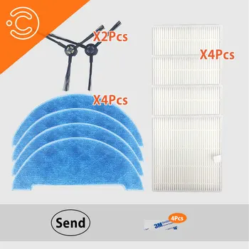 Robot Vacuum Cleaner replacement for ILIFE X750 V8S V80 rag HEPA filters side brushes parts Accessories 
Robot Vacuum Cleaner replacement for ILIFE X750 V8S V80 rag HEPA filters side brushes parts Accessories