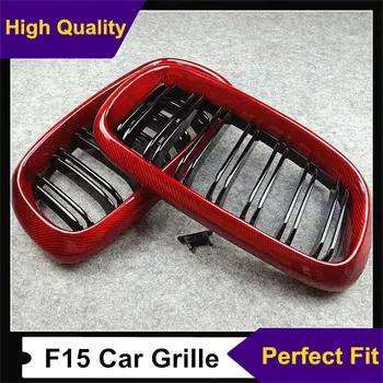 Custom Made For F15 F16 New Model Dual Line Glossy Car Racing Grille For B M W X5 X6 Red Carbon Front Kidney Grill Grille
Custom Made For F15 F16 New Model Dual Line Glossy Car Racing Grille For B M W X5 X6 Red Carbon Front Kidney Grill Grille