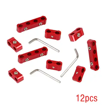 12PCS Spark plug line divider sleeve Red Aluminum Engine Spark Plug Wire Separator Divider Organizer Clamp Kit
12PCS Spark plug line divider sleeve Red Aluminum Engine Spark Plug Wire Separator Divider Organizer Clamp Kit