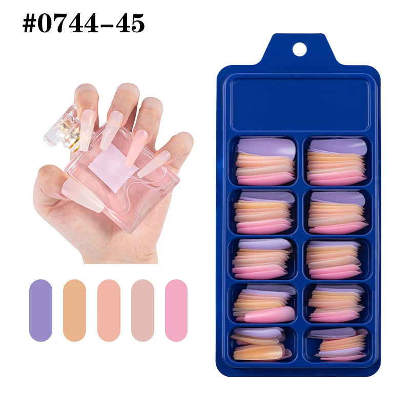 100pcs False Nails Multiple Solid Color Mixed Box Long Ballet Coffin Full Coverage Nail Art DIY Acrylic False Nails In 10 Sizes
100pcs False Nails Multiple Solid Color Mixed Box Long Ballet Coffin Full Coverage Nail Art DIY Acrylic False Nails In 10 Sizes