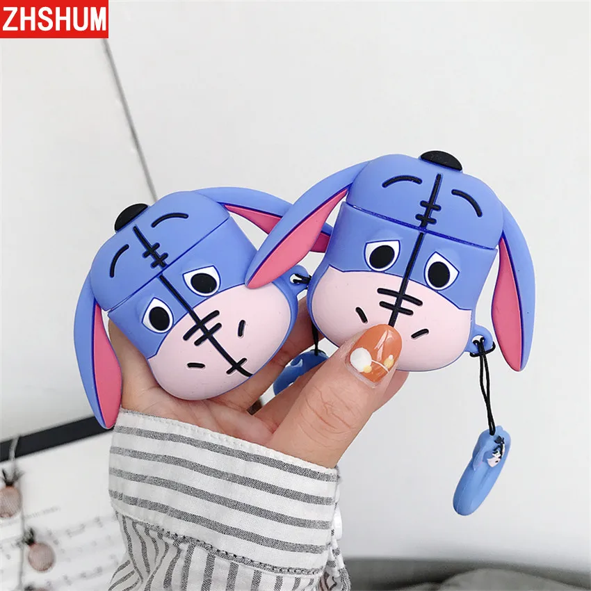 Cartoon Silicone Donkey Case for AirPods Box Soft Skin Rope Earphone Case 360 Full Cover for Apple AirPods 1 2 Shell Air Pods
Cartoon Silicone Donkey Case for AirPods Box Soft Skin Rope Earphone Case 360 Full Cover for Apple AirPods 1 2 Shell Air Pods