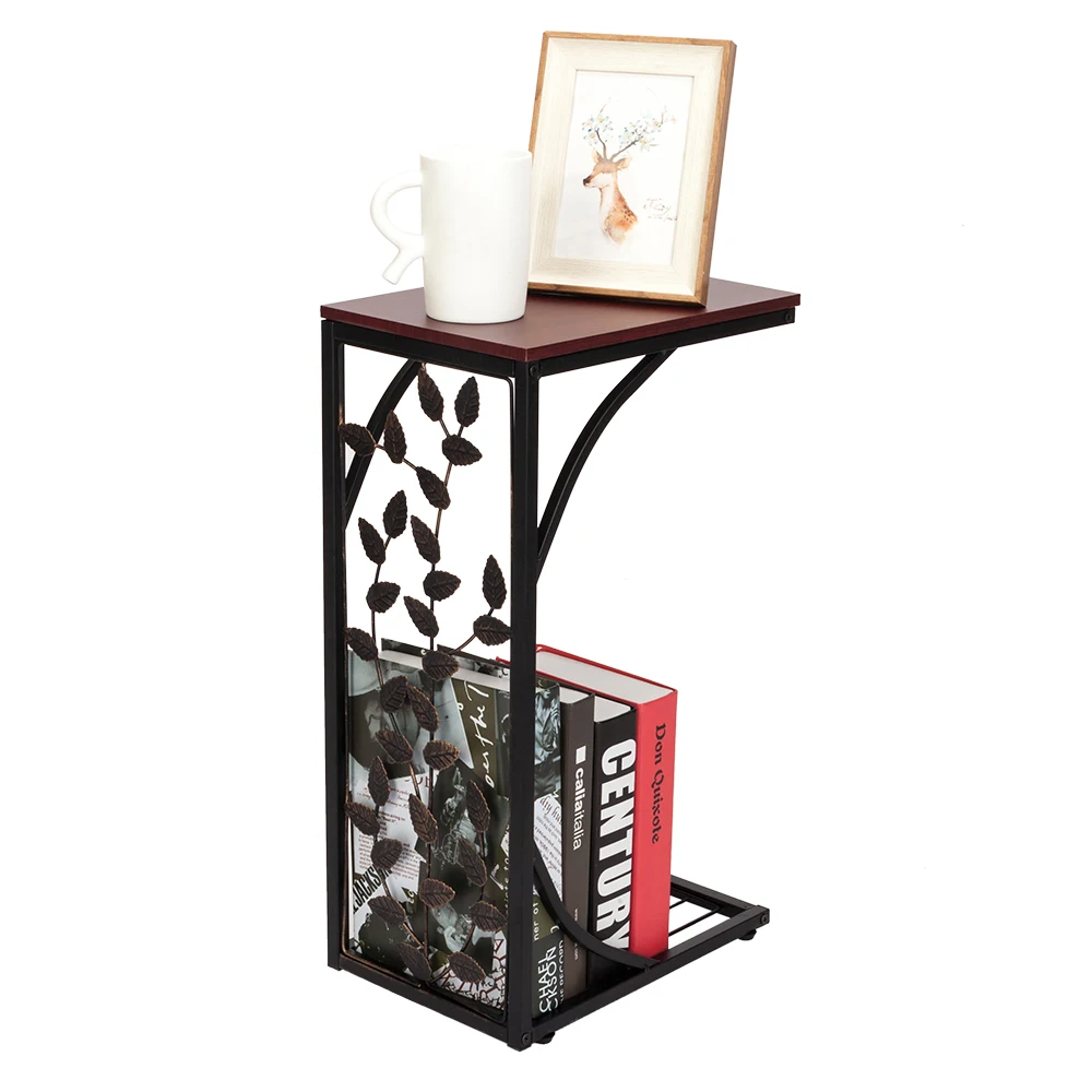 54*30.5*21CM Leaf Pattern Iron Side Table Coffee Table Brown modern coffee table for living room
54*30.5*21CM Leaf Pattern Iron Side Table Coffee Table Brown modern coffee table for living room