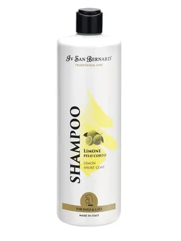 IV SAN BERNARD ISB TRADITIONAL LINE LEMON SHAMPOO Iv San Bernard Shampoo with lemon scent for short-haired dogs and cats
IV SAN BERNARD ISB TRADITIONAL LINE LEMON SHAMPOO Iv San Bernard Shampoo with lemon scent for short-haired dogs and cats
