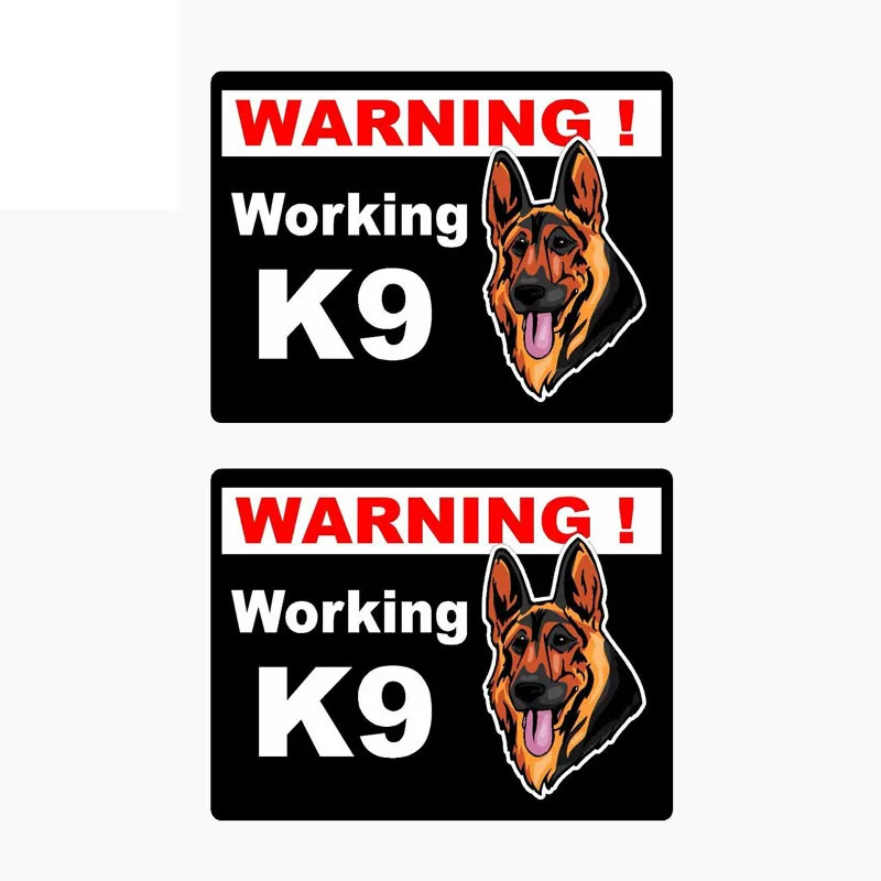 Creative 2X WARNING WORKING K9 Car Sticker Accessories Vinyl PVC 10cm*8cm Motorcycle Car Styling Decal
Creative 2X WARNING WORKING K9 Car Sticker Accessories Vinyl PVC 10cm*8cm Motorcycle Car Styling Decal