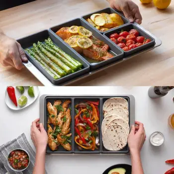 Non-Stick Baking Sheet Versatile Cooking Dividers Cookie Sheet Half Sheet Baking Pan Silicone Dividers That Will Streamline
Non-Stick Baking Sheet Versatile Cooking Dividers Cookie Sheet Half Sheet Baking Pan Silicone Dividers That Will Streamline