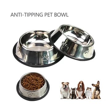 1PC Stainless Steel Dog and Cat Bowl Pet Feeding Bowl for Small/Medium/Large Rabbit Anlimals Bowl with Rubber Base Feeder
1PC Stainless Steel Dog and Cat Bowl Pet Feeding Bowl for Small/Medium/Large Rabbit Anlimals Bowl with Rubber Base Feeder