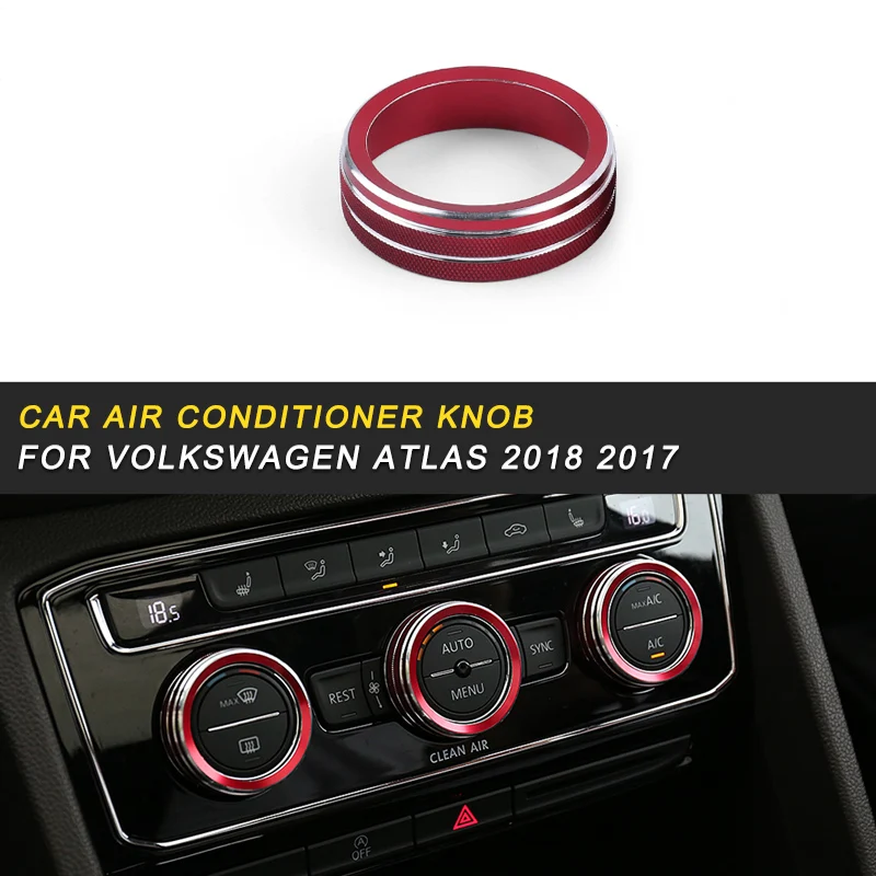 A/C Knob Button Switch Circle Cover Trim Frame Sticker Interior Accessory for Volkswagen VW Atlas 2017-2019 Car Styling
A/C Knob Button Switch Circle Cover Trim Frame Sticker Interior Accessory for Volkswagen VW Atlas 2017-2019 Car Styling