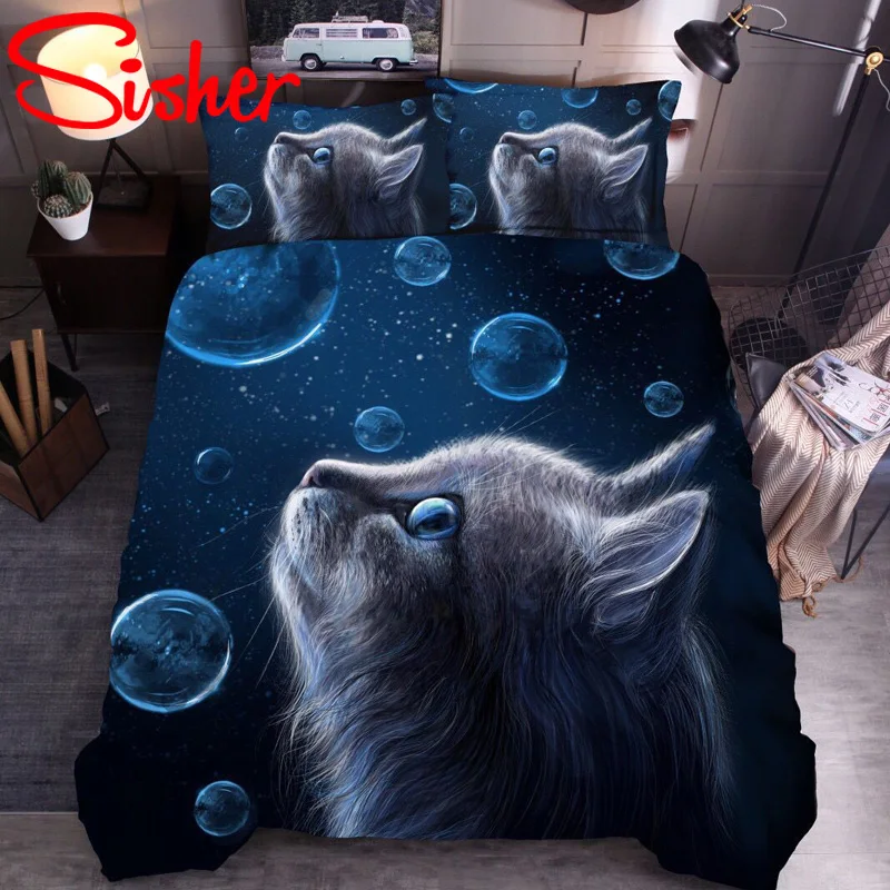 3D Printed Bedding Set Adult Kids Cat Pattern Duvet Cover Set Single Double Queen King Size Bedclothes Modern Cute Bed Linen
3D Printed Bedding Set Adult Kids Cat Pattern Duvet Cover Set Single Double Queen King Size Bedclothes Modern Cute Bed Linen