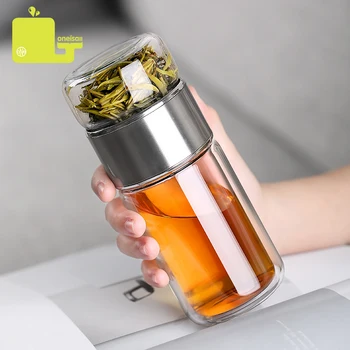 280ml Dounble Walled Glass Water Bottle with Tea Infuser Borosilicate Tea Water Bottle Tumbler Drinkware Portable Travel Teapot
280ml Dounble Walled Glass Water Bottle with Tea Infuser Borosilicate Tea Water Bottle Tumbler Drinkware Portable Travel Teapot