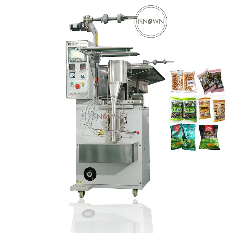 Automatic skip bucket back seal granule peanut packaging machine snack packing machine
Automatic skip bucket back seal granule peanut packaging machine snack packing machine