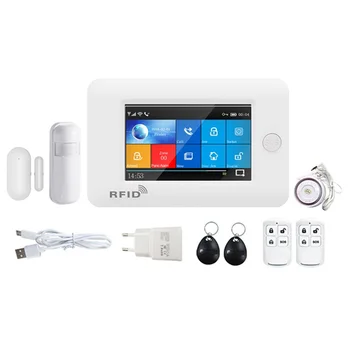 PG106 WIFI+GSM GPRS Wireless Home Security Burglar Alarm System APP Remote Control Alarm for Android and IOS EU Plug
PG106 WIFI+GSM GPRS Wireless Home Security Burglar Alarm System APP Remote Control Alarm for Android and IOS EU Plug