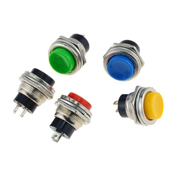 5PCS Colourful 16MM Waterproof DS-212 Momentary SPST Self-reset Round Cap Push Button Switch AC 125V 3A DS212 For Small Car
5PCS Colourful 16MM Waterproof DS-212 Momentary SPST Self-reset Round Cap Push Button Switch AC 125V 3A DS212 For Small Car