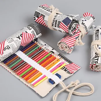 American flag handmade canvas pen curtain 12/24/36/48/72 color lead roll pen bag creative storage stationery box
American flag handmade canvas pen curtain 12/24/36/48/72 color lead roll pen bag creative storage stationery box