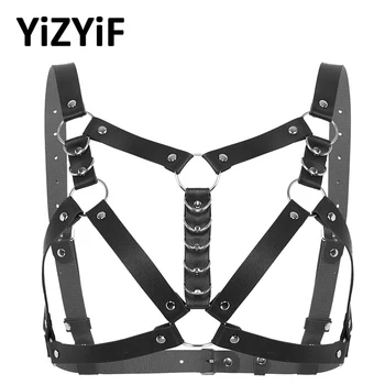 Women Harness Belt PU Leather Punk Gothic Body Chest Belt Waist Harness Straps Womens Costumes Straps Accessories Clubwear
Women Harness Belt PU Leather Punk Gothic Body Chest Belt Waist Harness Straps Womens Costumes Straps Accessories Clubwear
