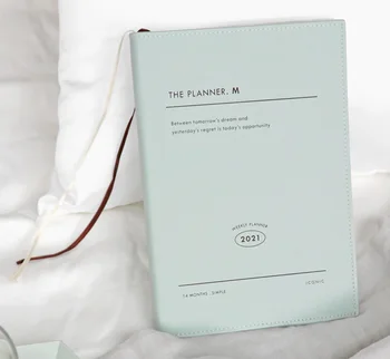 2021 Fashion Style Mint Weekly Planner Book 176P Yearly Monthly Weekly Plan+Free Note 148*203*15mm
2021 Fashion Style Mint Weekly Planner Book 176P Yearly Monthly Weekly Plan+Free Note 148*203*15mm