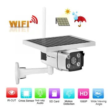WiFi 1080P IP67 2-Way Intercom IR-CUT 5.5W Solar Power Outdoor Camera Night Vision Camera
WiFi 1080P IP67 2-Way Intercom IR-CUT 5.5W Solar Power Outdoor Camera Night Vision Camera