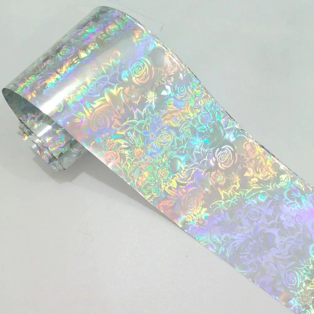 100cm Fashion Silver Transfer Foil 3D Holo Blooming Flower Rose Nail Foil Sticker DIY Nail Art Decal Manicure Tools
100cm Fashion Silver Transfer Foil 3D Holo Blooming Flower Rose Nail Foil Sticker DIY Nail Art Decal Manicure Tools