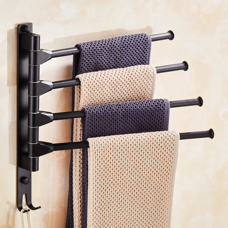 Northern European-Style Towel Rack Black And White with Pattern Hole Punched Alumimum Activity Towel Bar Rotating Double Poles T
Northern European-Style Towel Rack Black And White with Pattern Hole Punched Alumimum Activity Towel Bar Rotating Double Poles T