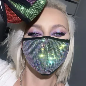 Decorations For Women 2020 Light Reflecting Mask Bling Elasticity Crystal Cover Face Jewelry Cosplay Decor Party Gift
Decorations For Women 2020 Light Reflecting Mask Bling Elasticity Crystal Cover Face Jewelry Cosplay Decor Party Gift