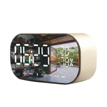 Portable Speaker Wireless Mini Mobile Alarm Clock Small Sound Computer Decoration Home Alarm Clock Speaker Integration