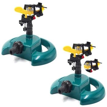 Automatic 360 degree Rotating Water Sprinkler Lawn Sprinkler for Lawn Flowers and Crop Irrigation, 2Pack
Automatic 360 degree Rotating Water Sprinkler Lawn Sprinkler for Lawn Flowers and Crop Irrigation, 2Pack