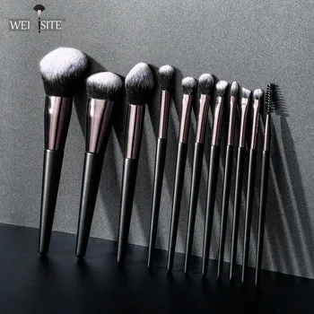 Weinisite 11 pcs Make Up Brush Set Delicate Makeup Brushes Powder Foundation Contour and Eye Brushes Cool Black-White
Weinisite 11 pcs Make Up Brush Set Delicate Makeup Brushes Powder Foundation Contour and Eye Brushes Cool Black-White