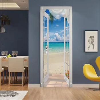 77x200cm Blue Sky And Beach Pattern DIY Door Mural Sticker Waterproof PVC Renovation Decals Home Decor
77x200cm Blue Sky And Beach Pattern DIY Door Mural Sticker Waterproof PVC Renovation Decals Home Decor