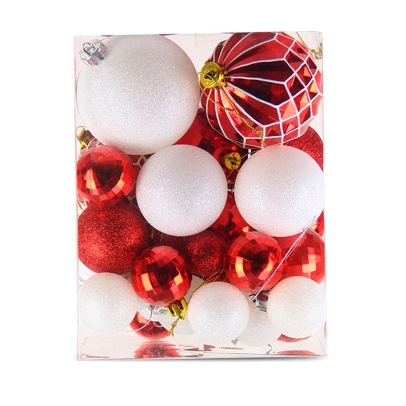 Promotion! 50 Pcs Hristmas Tree Decor Ball Ornaments Shatterproof Home Christmas Decorations Tree Balls New Red and White
Promotion! 50 Pcs Hristmas Tree Decor Ball Ornaments Shatterproof Home Christmas Decorations Tree Balls New Red and White