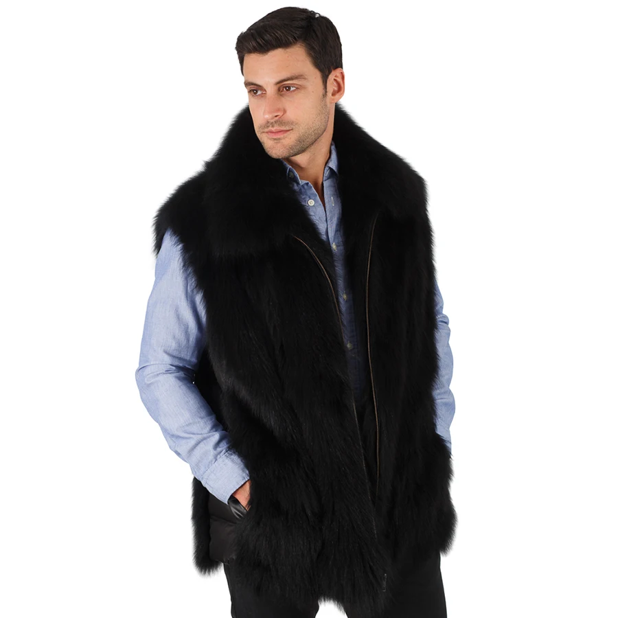 Fur Coat Natural Fur Vest Men Winter Warm Fashion Waistcoat Real Fox Fur Gilet Plus Size Available
Fur Coat Natural Fur Vest Men Winter Warm Fashion Waistcoat Real Fox Fur Gilet Plus Size Available