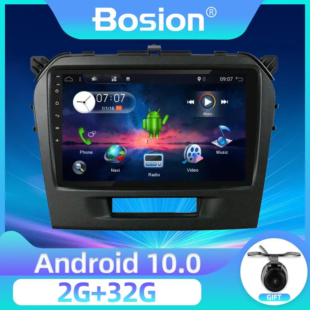 Bosion Android 10 автомобильный DVD мультимедийный плеер 2G 32G для Suzuki Vitara 2015 2016 2017 2018 2019 GPS