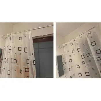 110CM to 200CM Adjustable Spring Tension Rod Stainless Steel Rail with Rubber Rectangular Heads for Clothes Towels Curtains
110CM to 200CM Adjustable Spring Tension Rod Stainless Steel Rail with Rubber Rectangular Heads for Clothes Towels Curtains