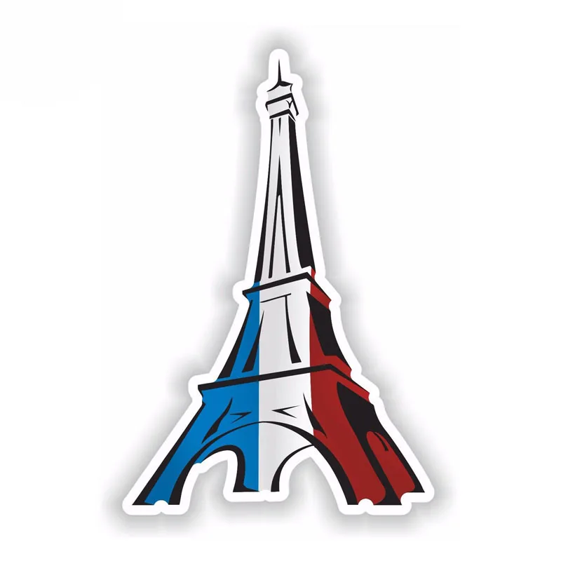 

Hot Creative Tour Eiffel Paris France Flag Car Sticker Motorcycle Decal Vinyl Cover Scratches Waterproof PVC 14.4cm X 9.3cm