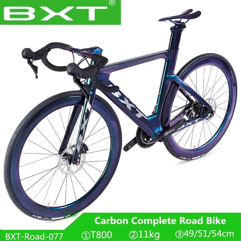 BXT Road Bike 700C Carbon Racing Bicycle T800 Carbon Frame Fork 2 11S