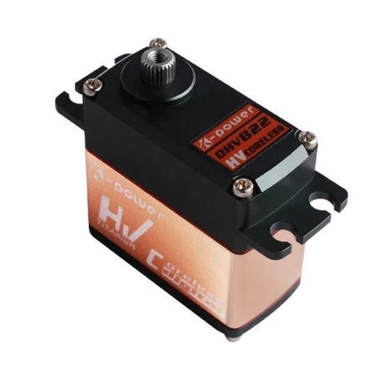 K-power DHV822 7.4V metal gear 10KG torque coreless waterproof servo for rc helicopter robot
K-power DHV822 7.4V metal gear 10KG torque coreless waterproof servo for rc helicopter robot