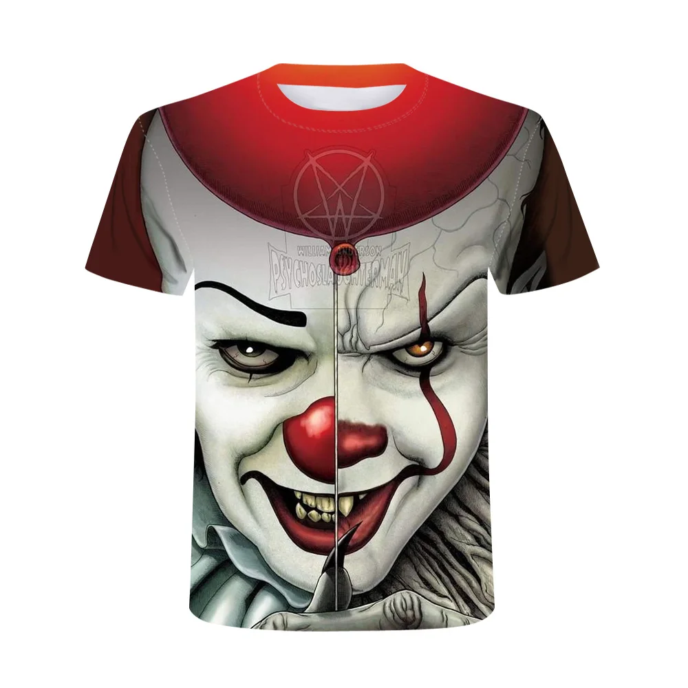 Breathable, Fashionable And Comfortable 3D Printing Clown Pattern Men And Women Short T-Shirt Summer Short Sleeve XXS-6XL
Breathable, Fashionable And Comfortable 3D Printing Clown Pattern Men And Women Short T-Shirt Summer Short Sleeve XXS-6XL