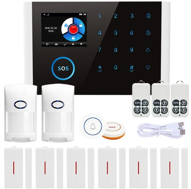 Yobang Security WiFi GPRS Alarmes APP Control Smart Home GSM SMS Alarm System Intelligent Voice Alarm Sensors Detectors Alarm
Yobang Security WiFi GPRS Alarmes APP Control Smart Home GSM SMS Alarm System Intelligent Voice Alarm Sensors Detectors Alarm