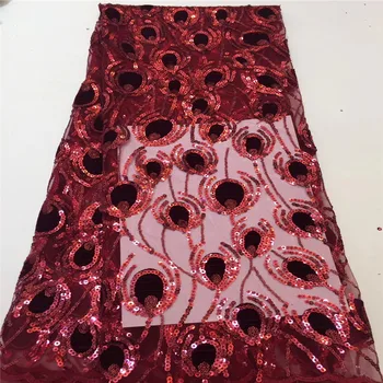 2019 Latest High Quality African Tulle Lace Fabric 3D Flowers Sequins With Red French Net Lace For Wedding Dress
2019 Latest High Quality African Tulle Lace Fabric 3D Flowers Sequins With Red French Net Lace For Wedding Dress