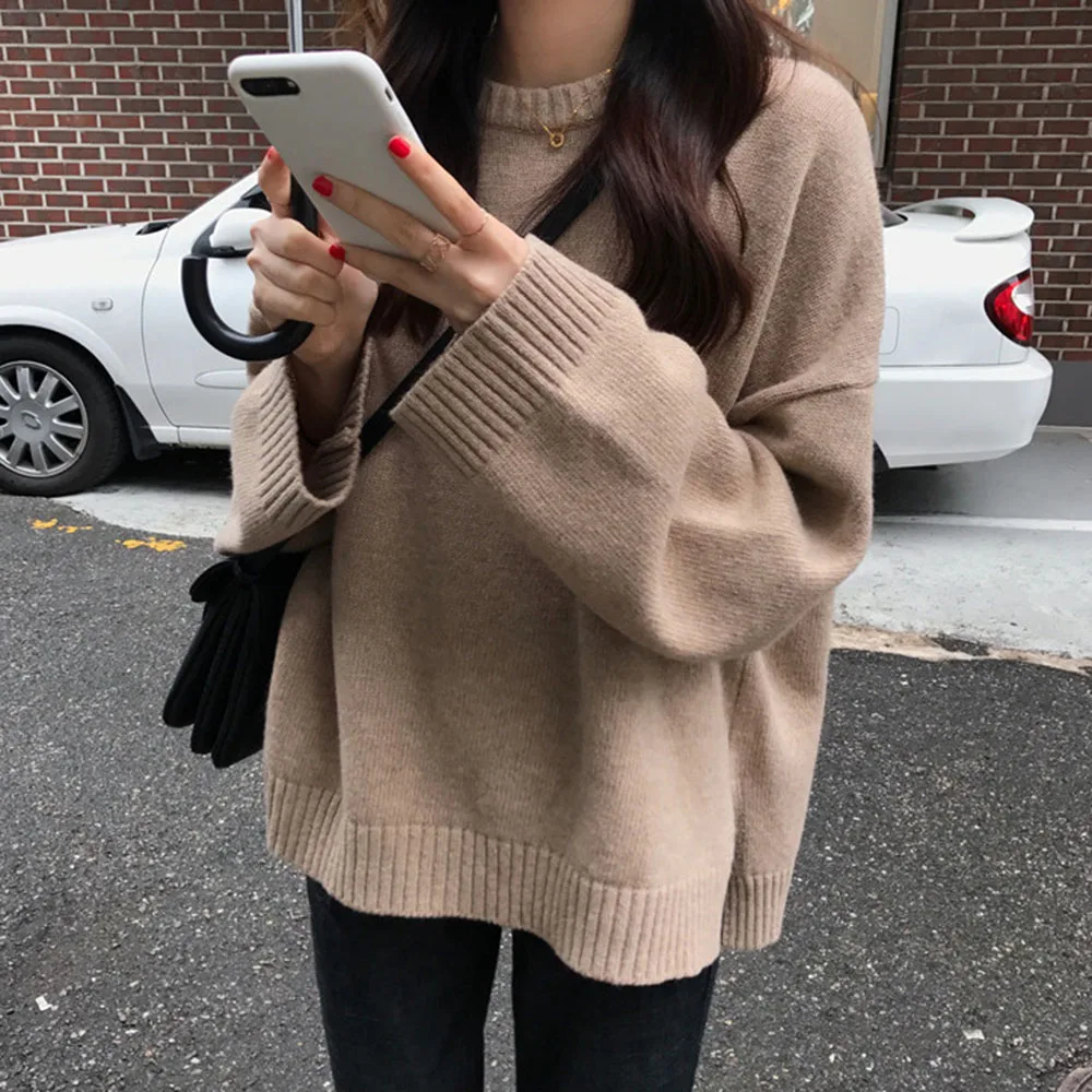 Sweater For Women 2020 Casual Female Japanese Korean All Match Round Neck Long Sleeve Fall Winter Outwear Loose Fashionable
Sweater For Women 2020 Casual Female Japanese Korean All Match Round Neck Long Sleeve Fall Winter Outwear Loose Fashionable
