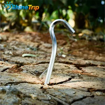 10 pcs/lot Tent Nail 18cm Question Mark Shape Strengthen Tent Nail Aluminium Alloy Stake Camping Equipment Tent Peg 
10 pcs/lot Tent Nail 18cm Question Mark Shape Strengthen Tent Nail Aluminium Alloy Stake Camping Equipment Tent Peg