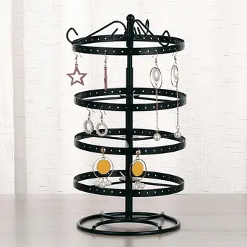4 Layer Fashion Rotating Durable Iron Plating Jewelry Display Holder Necklace Earring Storage Stand Rack Quaintness Home Decor 
4 Layer Fashion Rotating Durable Iron Plating Jewelry Display Holder Necklace Earring Storage Stand Rack Quaintness Home Decor